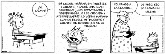 Calvin & Hobbes: Dilema