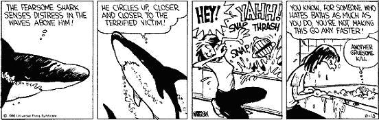 Calvin and Hobbes: Tiburón