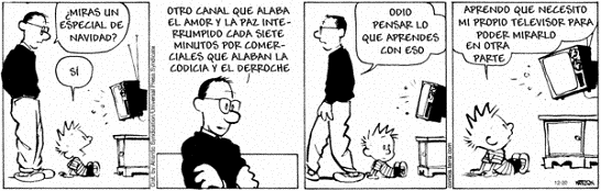 Comic 23.12.04: Calvin & Hobbes: ¿Espiritu navideño?